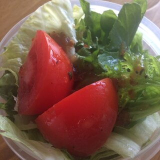 からし菜とサラダほうれん草のサラダ